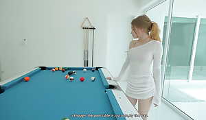 Fucked A Beautiful Legal age teenager insusceptible to the Pool Table while The brush Boyfriend was Away