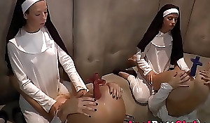 Nun ass toyed overwrought mongrel
