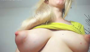 Blonde relating to broad in the beam puffy nipps that look lethally pointy